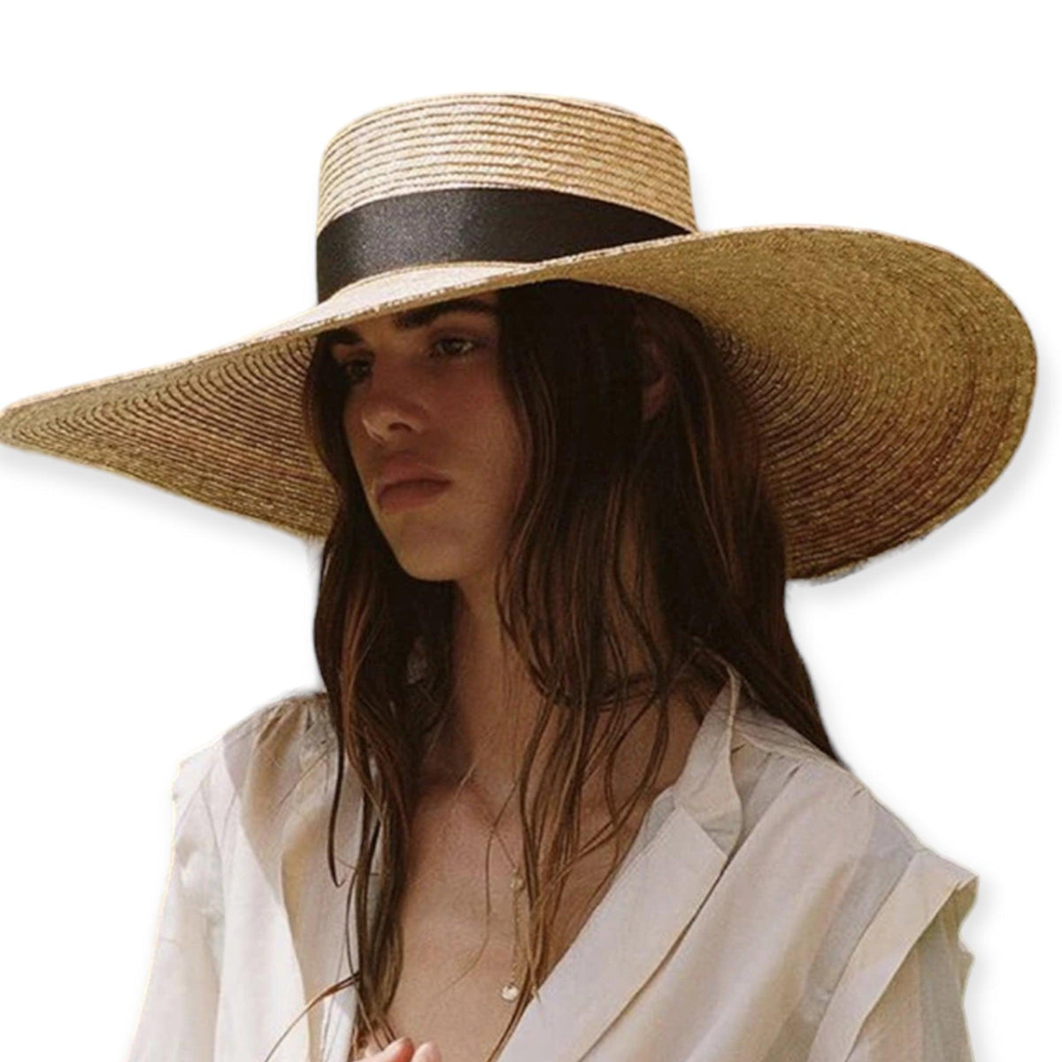 Extra Extra Wide Brim Sun Hat, Women's Wide Brim Sun Natural Linen