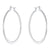 Women's Sterling Silver 55MM Hoops-Clip Closure Earrings -Wild Time Fashion