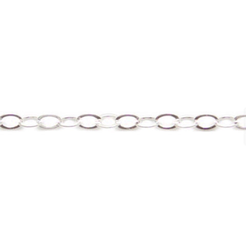 Dainty Sterling Silver Round Cable Chain Necklace