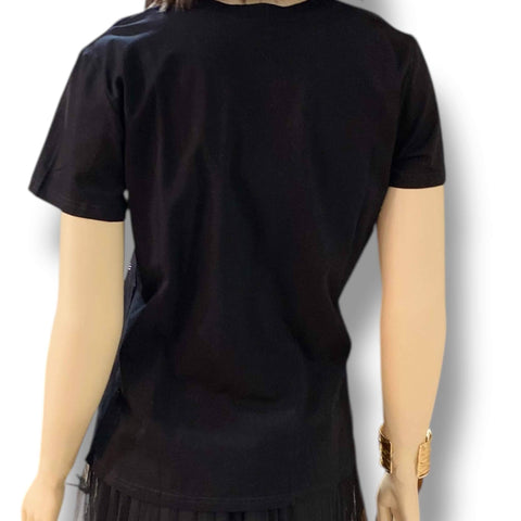 No Way I'm Going To Lose Black Bling Tee black short sleeve t-shirt tee studded rhinestone graphic design on front size large