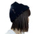 Black Rib Knit Distressed Beanie Hipster Hat -One Size Fits Most- Wild Time Fashion