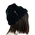 Black Distressed Rib Knit Beanie Hipster Hat - One Size - Wild Time Fashion