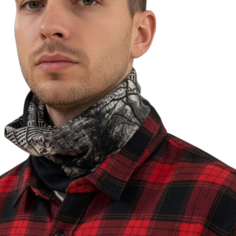 Lightweight Jersey Knit Multi Functional Beanie 4-way wear slouchy cap balaclava neck gaiter headband unisex ponytail friendly in black or brown