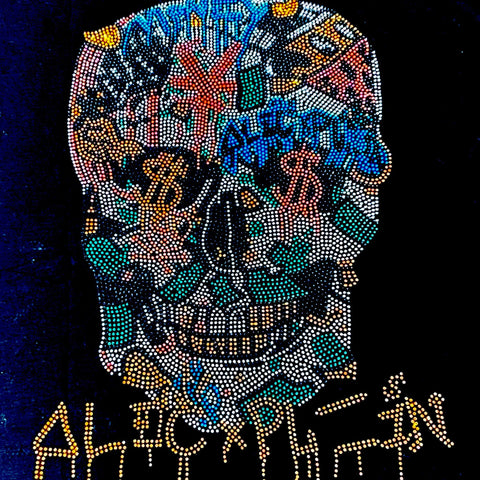 Black Studded Skull T-Shirt