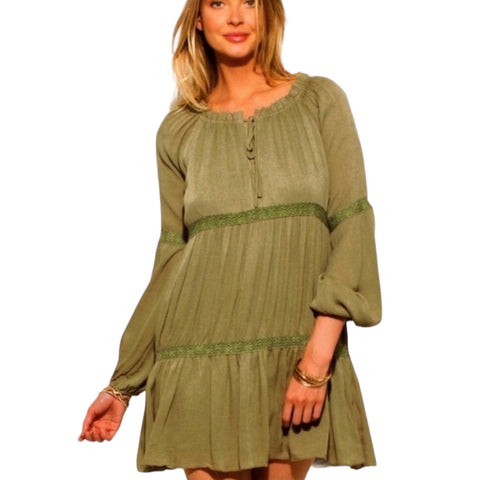 Long Sleeve Off-Shoulder Mini Dress
