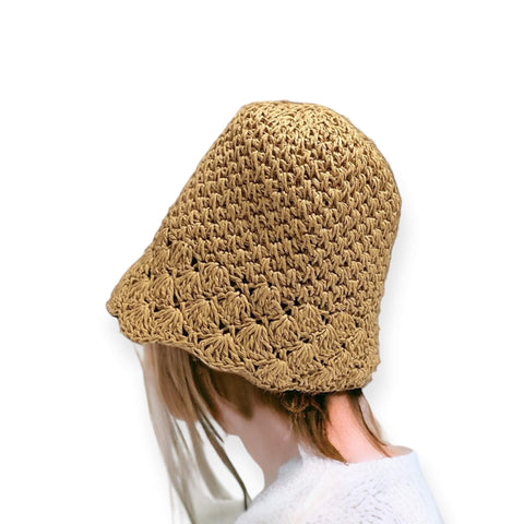 Trendy Beach Vibes Scalloped Crochet Sun Hat- Wild Time Fashion