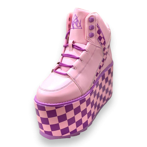 Qozmo Checker Platform Sneakers - Y.R.U.