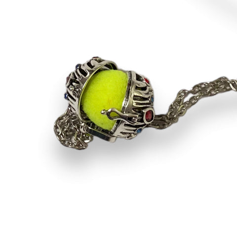 Crystal Ball Chime Pendant Necklace  28" - Wild Time Fashion