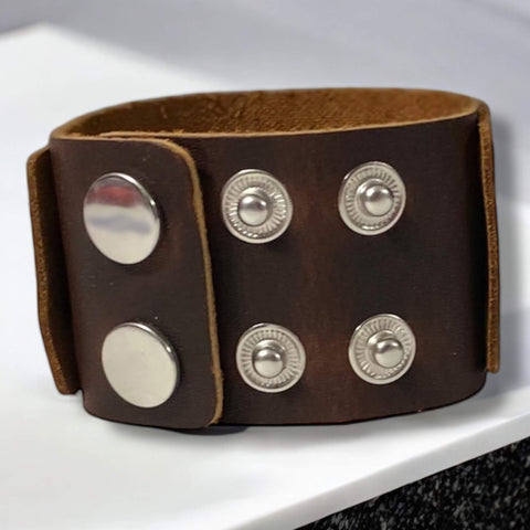 Handcrafted Leather Weaved Cuff Bracelets