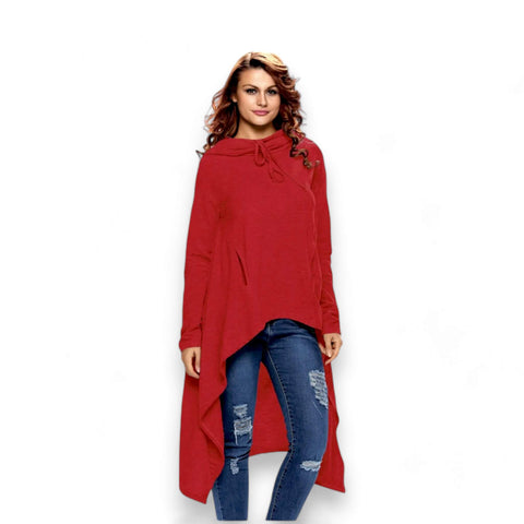 Long Sleeve Asymmetrical Lounge Hoodie
