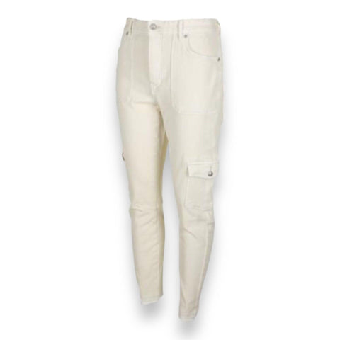 Free People Ivory Cargo Skinny Jeans 