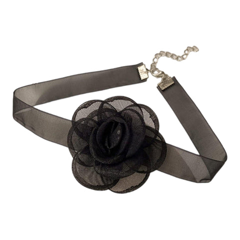 Victorian Floral Rose Choker Necklace