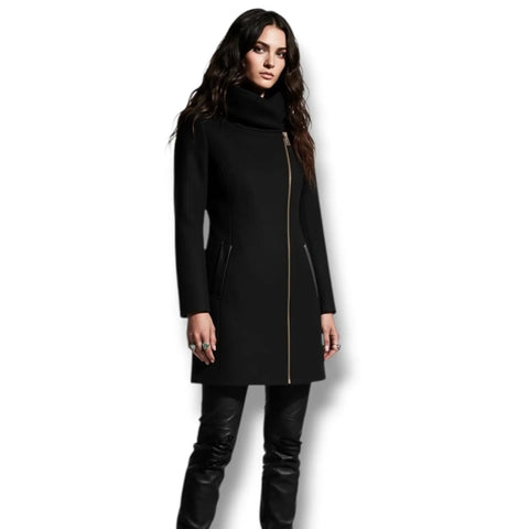 Hooded Zip-Up Longline Jacket