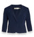 Women's Navy Blue One Button Front, Notched Collar, Welt Pockets Lined Blazer Jacket -Plus Size 3X - Wild Time Fashion