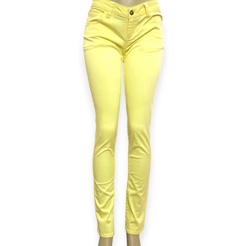 Yellow Denim Low Rise Skinny Monkee Jeans - Wild Time Fashion