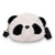 Fluffy White and Black Cuddly Panda Bear Crossbody Bag with Zipper Closure - One Size -Wild Time Fashion