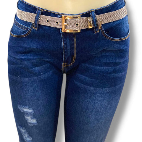 Women's Stainless Steel Metal Mesh Belt – Urban Streetwear Style