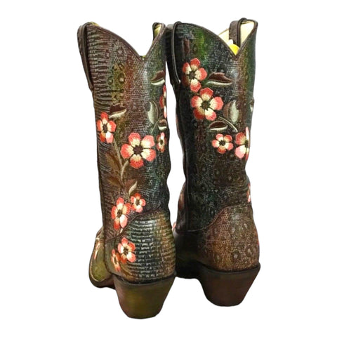 Durango Women's Floral Cowboy Boots 