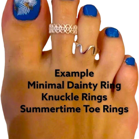 Other Dainty Rings Sample as Toe Rings