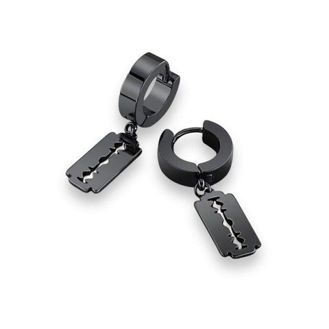 Razor Blade Mini Hoop Earrings