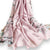 Women's Pink Mauve Blue Brown Ornate Oversized Satin Scarf , Scarves - 35"x70"- Wild Time Fashion