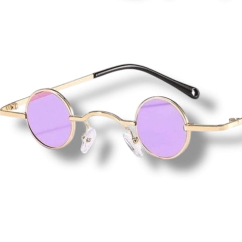 Punk Small Round Metal Sunglasses – Retro Festival Shades