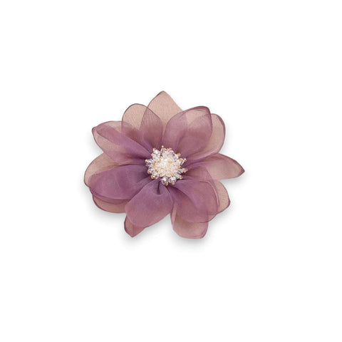  Multicolor Big Flower Wrap Choker purple white crystals necklace