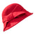 Red Wool Bow Cloche Hat - Wild Time Fashion