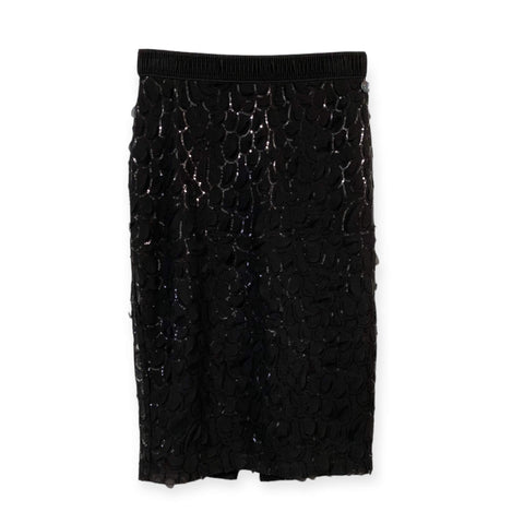 Relish Black Sequin Pencil Skirt