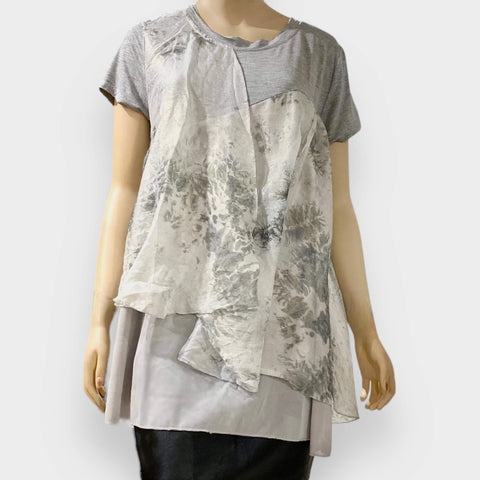 Stylish Tiered Short Sleeve Long Top - Wild Time Fashion