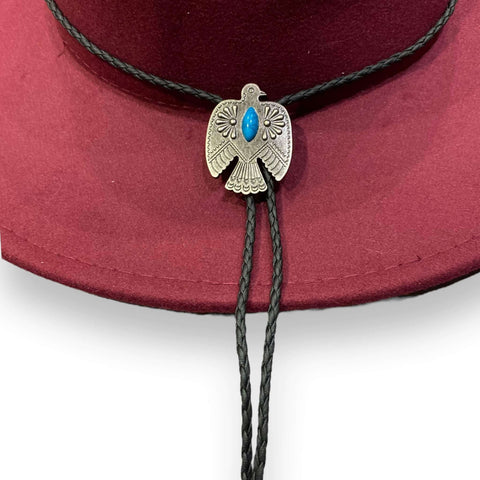 Native American Thunderbird Pendant Necktie Wild West Bolo Tie