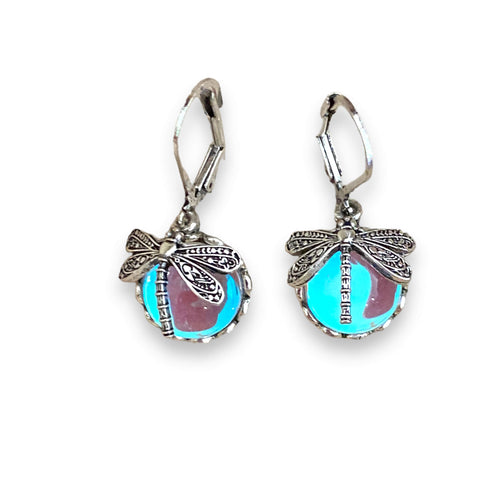 Blue Sky Dragonfly Earrings - Wild Time Fashion