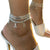 Women's Glitter Glam Babe Girl Multi Wrap Anklet - OSFM - Wild Time Fashion