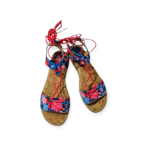 Tropical Espadrille Ankle Gladiator Sandals