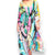 Vibrant Abstract V-Neck Beach Dress Kaftan - One Size-Wild Time Fashion