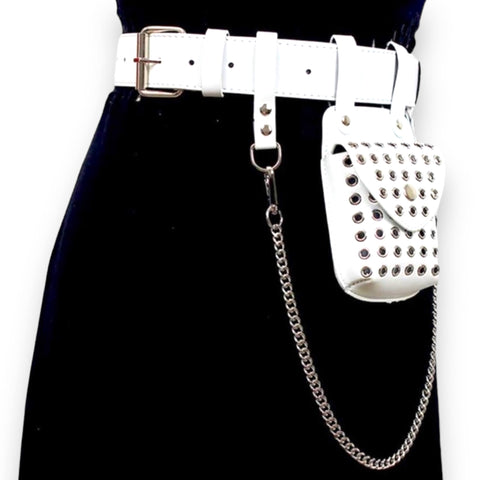 Stylish Mini Bag Wide Statement Belt - Wild Time Fashion