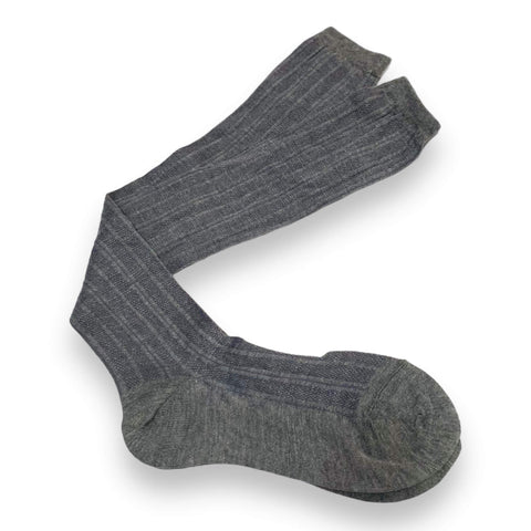 Women's Striped Gray Tall Socks