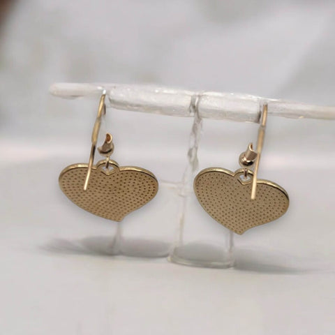 Yin Yang Heart Drop Earrings