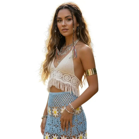 Abstract Silver Wide Upper Arm Cuff with tribal cutout design adjustable metal armband for boho and festival styling