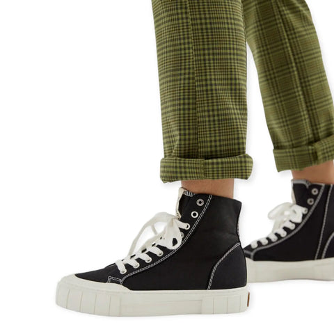 Black Canvas High Top Kicks
