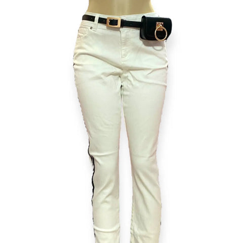 Black Micro Bag Skinny Belt