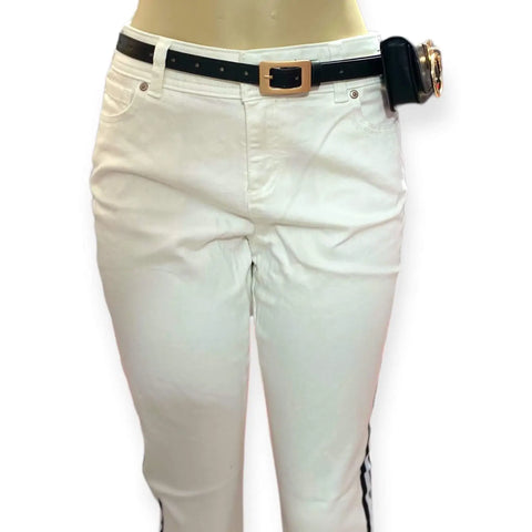 Black Micro Bag Skinny Belt