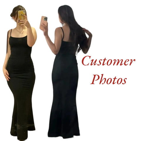 Black Soft Lounge Maxi Slip Dress - Wild Time Fashion 