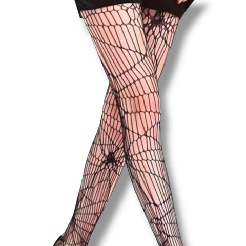 Black Spider Web Tights Pantyhose