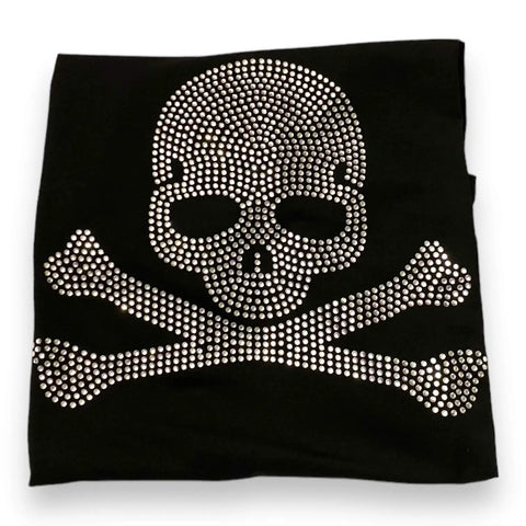 Black Studded Skull T-Shirt