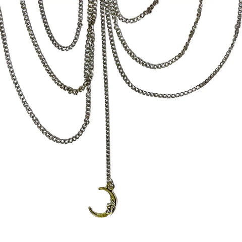 Women's Boho-Chic Open Heart Celestial Layering Thigh Chain, Body Jewelry - OS - Wild Time Fashion