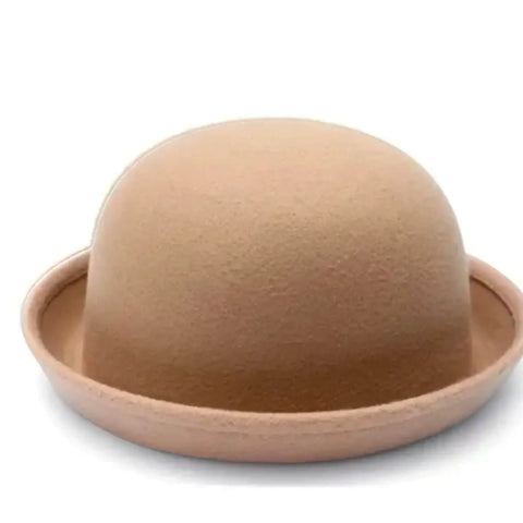 Bowler Hats for Unique Fashion for steampunk to kawaii style / unisex / tan