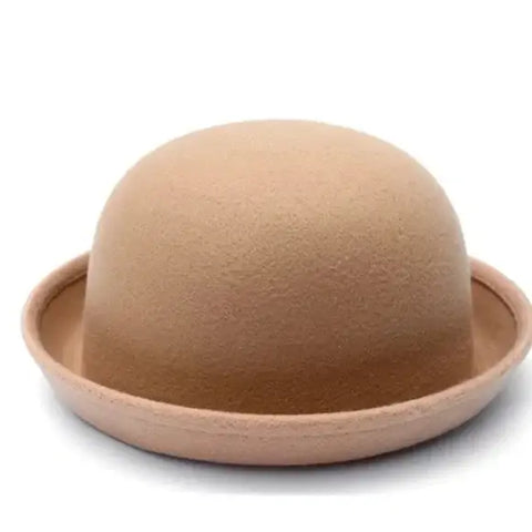 Bowler Hats for Unique Fashion tan for  steampunk to kawaii style 