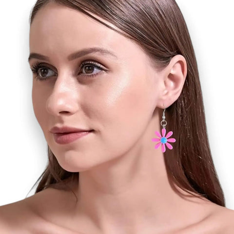 Cartoon Flower Drop Earrings