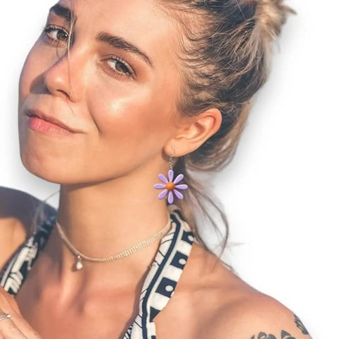 Cartoon Flower Drop Earrings